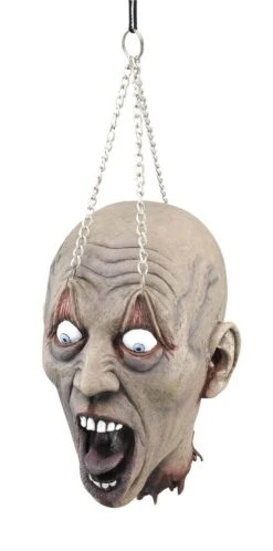 Hanging Dead Head With Chain Prop