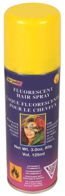 Yellow Fluorescent Hairspray