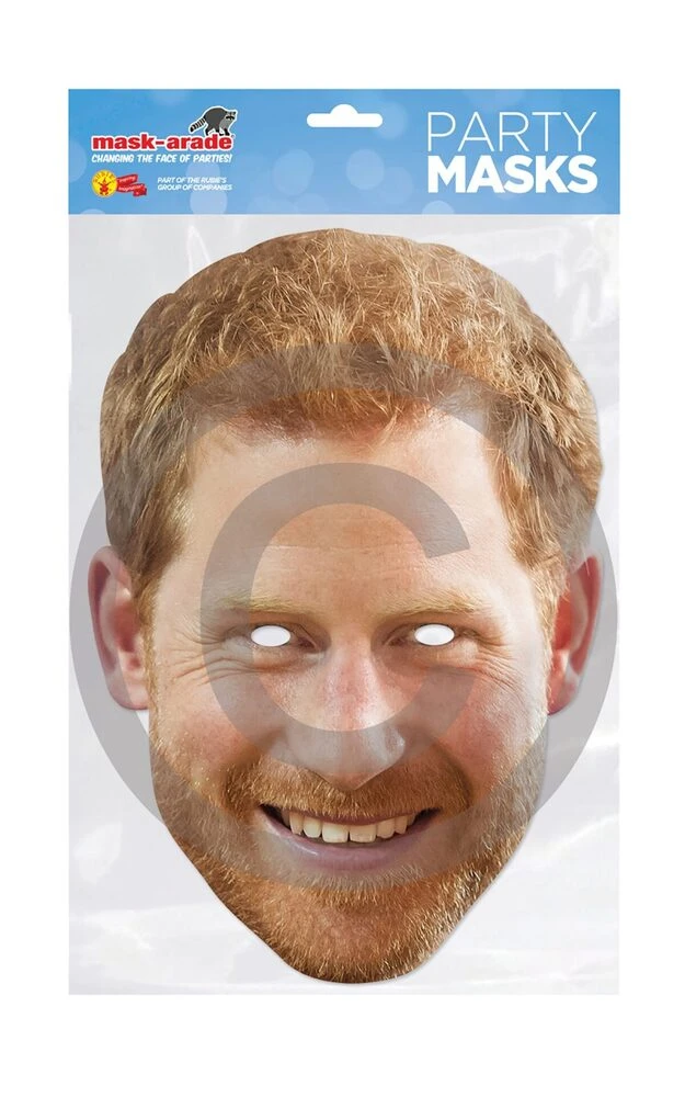Prince Harry Card Mask 1 Prince Harry Card Mask