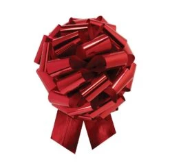 Pull Bow Metallic Red