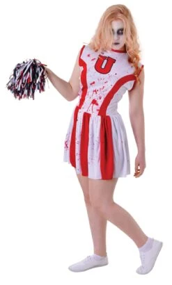 Cheerleader Bloody With Pom Pom
