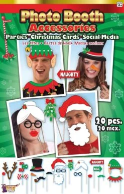 Christmas Photo Booth Kit (20 Piece Set)