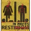 Bloody Unrestroom Door Sign