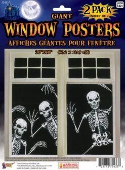 Skeleton Window Poster