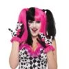 Harlequin Clown Ruffle Gloves