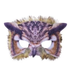 Owl Face Realistic Fur Mask